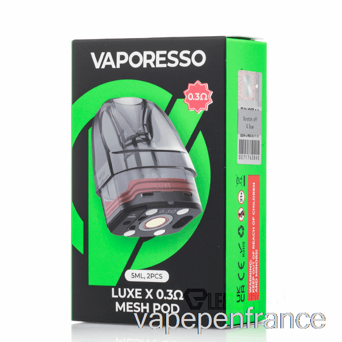 Vaporesso Luxe X Dosettes De Remplacement 0,3ohm Luxe X Pods Stylo Vape